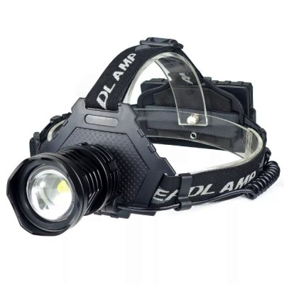 Lanterna de cap cu LED P70, zoom, 5 moduri , USB foto