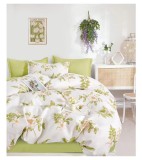 Cumpara ieftin Lenjerie pat dublu,bumbac finet,6 piese,cearceaf normal 220x240cm, cearceaf pilota 200x220cm, 2 fete de perna 50x70, 2 fete de perna 70x70-A1075