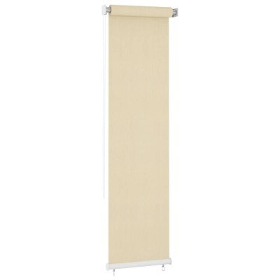 Jaluzea tip rulou de exterior,crem, 60x230 cm, HDPE foto