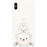 Husa silicon pentru Apple Iphone X, Family Bear