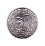 Moneda SUA 25 centi/quarter dollar 2024 D Rev. Dr. Pauli Murray, stare foarte buna, cu luciu