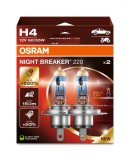 Cumpara ieftin SET 2 BECURI 12V H4 60 55 W NIGHT BREAKER +220% OSRAM, Ams-OSRAM