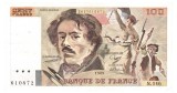 Franta 100 Francs 1989 P-154 Seria 610872