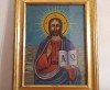 Icoana Iisus Hristos &bdquo;Pantocrator&rdquo;| veche pictura in ulei pe panza