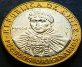 Moneda exotica bimetal 100 PESOS - CHILE, anul 2014 *cod 4907 A, America Centrala si de Sud