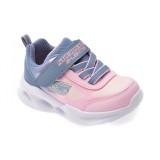 Pantofi sport SKECHERS roz, SOLA GLOW, din material textil