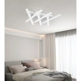 Cumpara ieftin Lustra LED 168W, 6 brate cu cristale, telecomanda si aplicatie telefon, lumina/rece/calda/neutra, intensitate reglabila