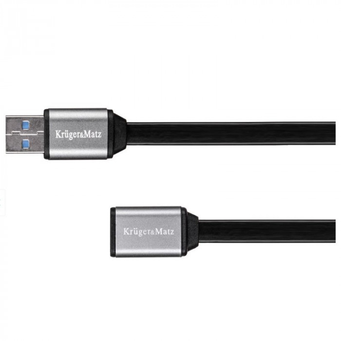 Cablu USB 3.0 Kruger Matz, prelungitor USB tata - USB mama, 1m