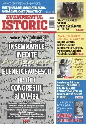 Evenimentul Istoric Nr 22, 22 Noiembrie - 20 Decembrie 2019 foto