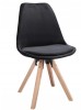 SCAUN SCANDINAV, NEGRU, CATIFEA S1