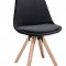 SCAUN SCANDINAV, NEGRU, CATIFEA S1