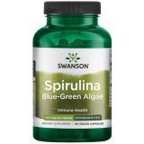 Alge Naturale Verzi-Albastre 10% Ficocianina Spirulina 500mg Swanson 90cps