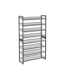 Cumpara ieftin Set 2 pantofare stivuibile, Songmics, 8 rafturi, Metal, LMR08GB, 92 x 30 x 163 cm