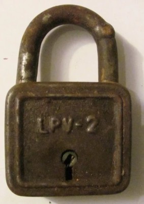 GE - Lacat vechi deschis fara cheie &amp;quot;LPV - 2 PRODCOMPLEX Targu Mures&amp;quot; Romania foto