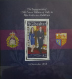 Cumpara ieftin BC916, Gibraltar 2010, colita printul William si Kate, Nestampilat