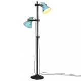 VidaXL Lampă de podea, 25 W, albastru uzat, 25x25x90/140 cm, E27