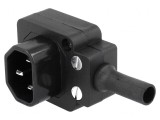 Conector Alimentare AC Mufă Tată 10A 250V IEC 60320