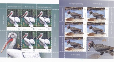 Romania 2018 - LP 2214 - Recordurile pasarilor - bloc 5+1,MNH. foto