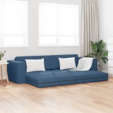 VidaXL Canapea Pat 2-in-1 Albastră 245x150x60.5 cm Țesătură