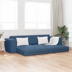 vidaXL Canapea Pat 2-in-1 Albastră 245x150x60.5 cm Țesătură