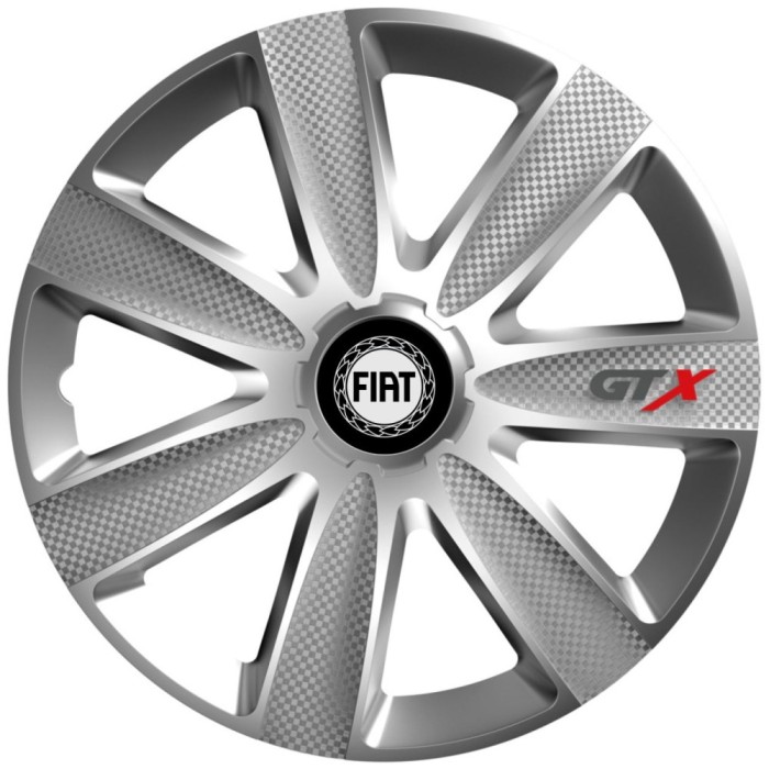 Set 4 Capace Roti GTX Gri R17, Pentru Fiat