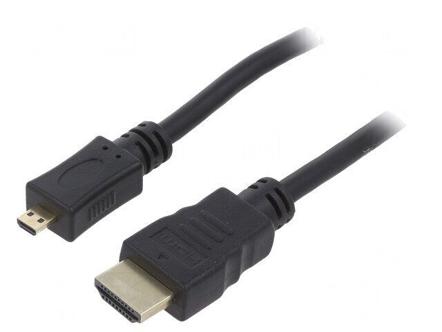Cablu HDMI 2.0 Micro HDMI 5m Negru