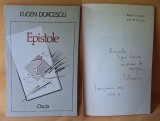 EPISTOLE - carte cu dedicatie catre Eugen Simion critic literar si autograful autorului Eugen Dorcescu