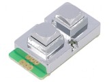 Tastatură metalică cu 2 butoane, rezistență mecanică 1.000.000 cicluri