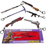Set figurine breloc, Arma de metal 3D, FORTNITE, 8-15cm, Seria A, Deluxe Box