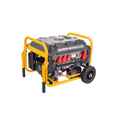 Generator de curent pe benzina 3 kw, 2 in 1, monofazic si trifazic, motor in 4 timpi, pornire la cheie si la demaror, stabilizator de tensiune AVR, Po