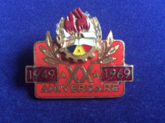 INSIGNA PIONIERI - PIONIER - a XX-a ANIVERSARE 1949 - 1969 foto