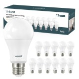 Bec LED Linkind E27 super stralucitor de 13,5 W, 1521 lm, inlocuieste becul de 100 wati, alb cald 2700 K, unghi de fascicul de 220&deg;, nedimabil, pachet