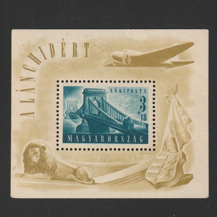 L&aacute;nch&iacute;d II (Podul cu Lant II) LP1081 Ungaria 1948