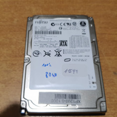 HDD Latop Fujitsu 80Gb Sata santinel 100% #A1599