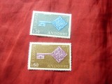 Serie Andorra 1968 Europa CEPT , 2 valori