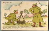 AX 102 CP VECHE INTERBELICA-UMORISTICA MILITARA - SOLDATI LA INSTRUCTIE