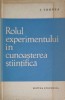 Rolul Experimentului in Cunoasterea Stiintifica - I. Cornea (1961, Stiintifica) - Carte Tehnica, Constructii, Romana, Paperback, 175 pagini