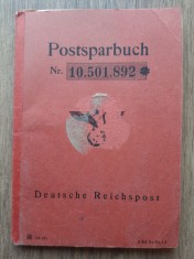 Carnet de economii vechi Posta Germania 1944 Reich Sparkasse zvastica