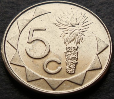 Moneda exotica 5 CENTI - NAMIBIA, anul 2015 * cod 3940 foto