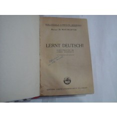 LERNT DEUTSCH / Curs practic de LIMBA GERMANA - Max RICHTER - Bucuresti, 1942