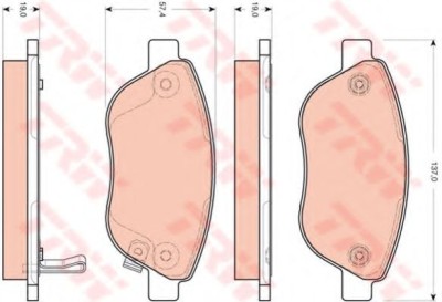 Set placute frana,frana disc OPEL CORSA D (2006 - 2016) TRW GDB1701 foto