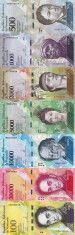 VENEZUELA lot 7 bancnote UNC!!! foto