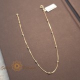 Cumpara ieftin Bratara de glezna , zSolea, , stralucire fina in pasi de aur