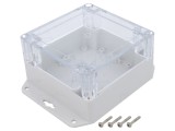 Carcasă universală ABS gri deschis 105x105x60mm