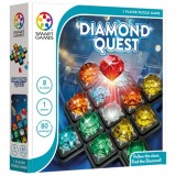 Smart Games - Diamond Quest joc de logica cu 80 de provocari 8+ ani editie internationala, LUDICUS GAMES SRL