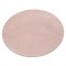 Covor modern de spălat POSH cerc shaggy roz roșu, antiderapant, gros, cerc 80 cm