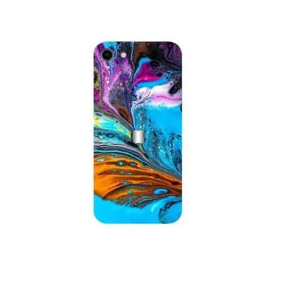 Set Folii Skin Acoperire 360 Compatibile cu Apple iPhone SE 2020 - Wraps Skin Printing Royal Aquatic foto