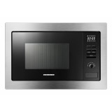 Cuptor cu microunde incorporabil HMW-MDBI25GD, 25 L, control digital, 900W, grill, 10 programe, Inox/Negru