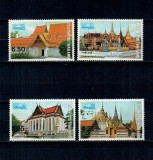Thailanda 1982 - Temple, arhitectura, serie neuzata