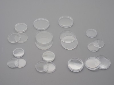 Capsule de plastic monede 24, 25, 27, 30, 33, 40, 45mm foto